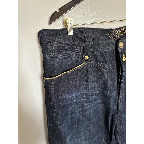 Coogi Authentic Denim Blu Jeans Mens Size 42 35 Embroidered Pocket - Picture 4 of 14